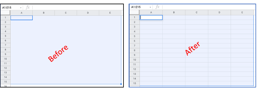 add gridlines in google sheets