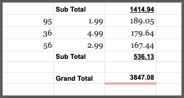 double underline in google sheets