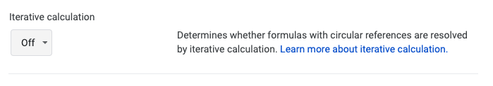Google sheets formulas not updating