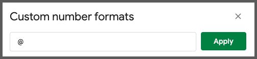 google sheets cell padding example