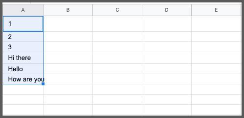 google sheets cell padding