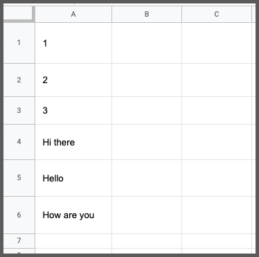 google sheets cell padding vertical example