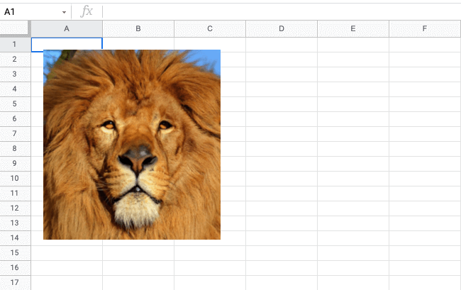 crop image in google sheets