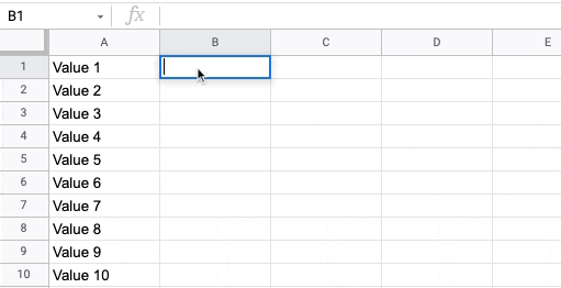 Google sheets exclude cells from range