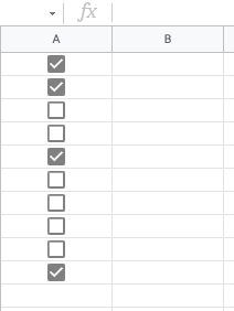 count true in google sheets with checkbox