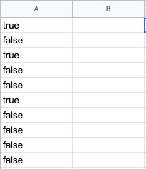 Count true in google sheets having text field