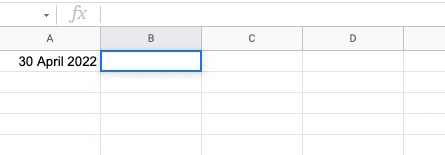 last day of month in google sheets