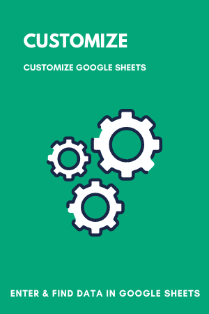 customize in google sheets