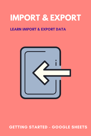 import export in google sheets