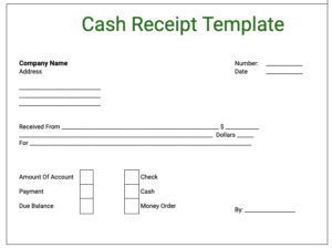 Free Cash invoice receipt Template Google Sheets - SheetsIQ