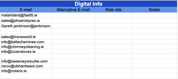 Free Lead List Template Google Sheets 2