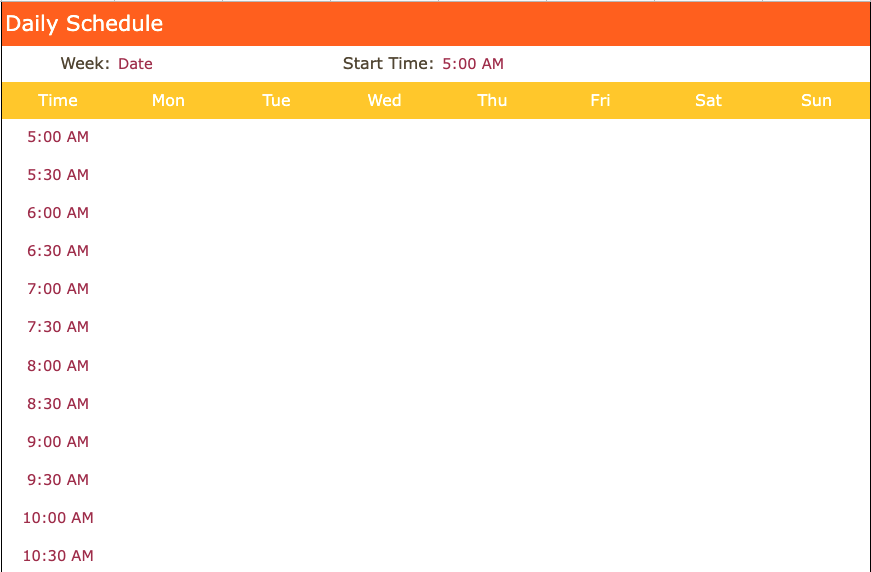 Free Staff Schedule Template Google Sheets